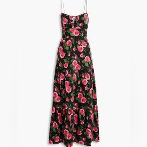 ALICE + OLIVIA
Chantay smocked floral-print cotton-blend poplin maxi dress